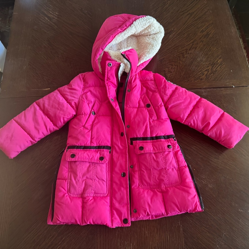 Girls 5/6 Diesel Puffer Pink Jacket